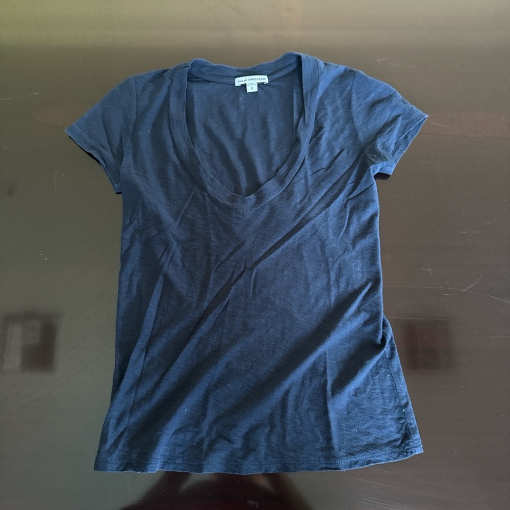 James Perse Navy Blue Women's Top